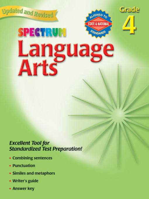 Title details for Spectrum Language Arts, Grade 4 by Spectrum - Wait list